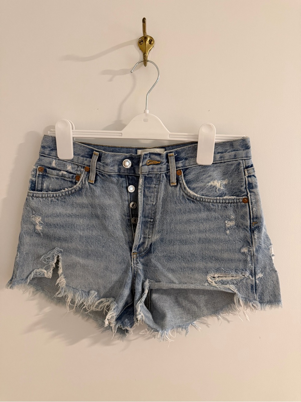 Agolde Cut Off Denim Women's Shorts